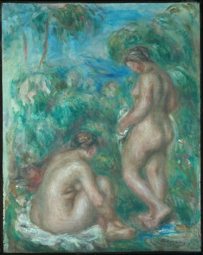 Woman Bathing by Pierre Auguste Renoir