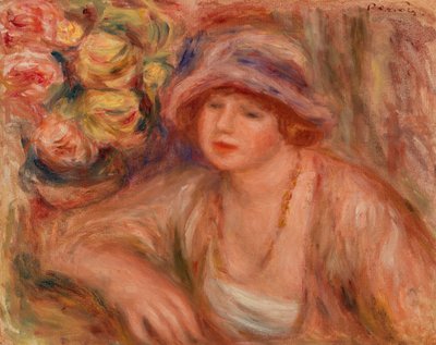 Woman Leaning by Pierre Auguste Renoir