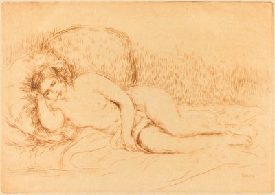 Woman Reclining by Pierre Auguste Renoir