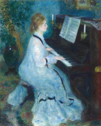 Woman at the Piano, 1875-76 by Pierre Auguste Renoir