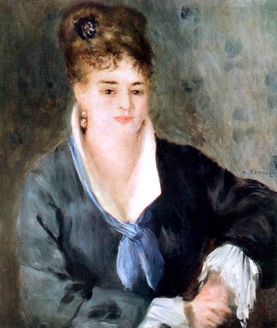 Woman in Black, 1876 by Pierre Auguste Renoir