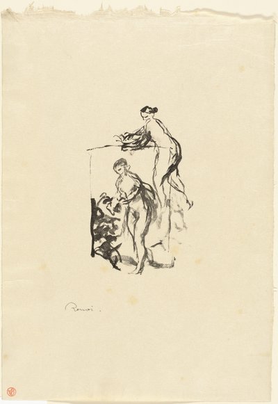 Woman with Grapevine, 3rd Variant by Pierre Auguste Renoir