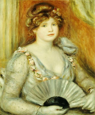 Woman with a Fan by Pierre Auguste Renoir