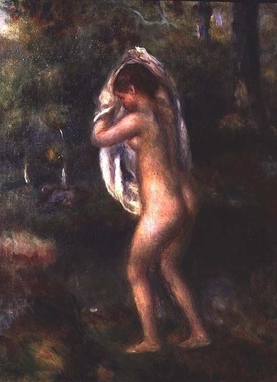 Young Girl Undressing by Pierre Auguste Renoir
