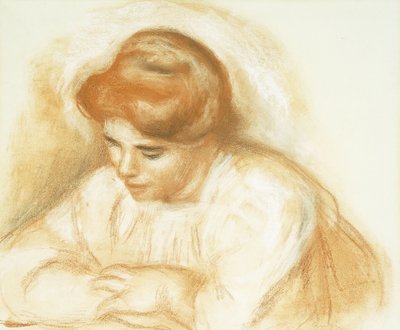 Young Woman Leaning by Pierre Auguste Renoir