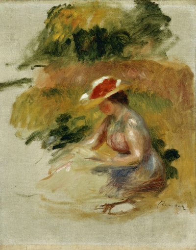 Young Woman Reading by Pierre Auguste Renoir