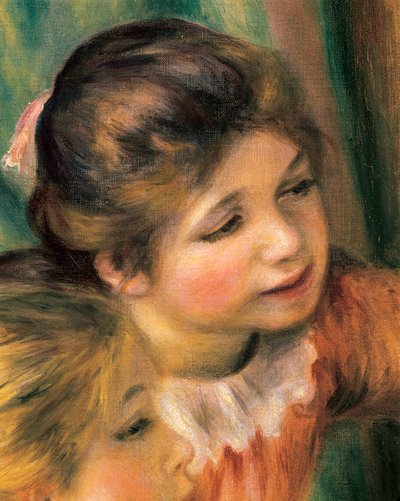 Young girls at the piano (detail) by Pierre Auguste Renoir