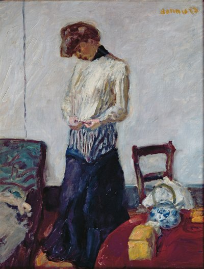 A Woman Undressing by Pierre Bonnard