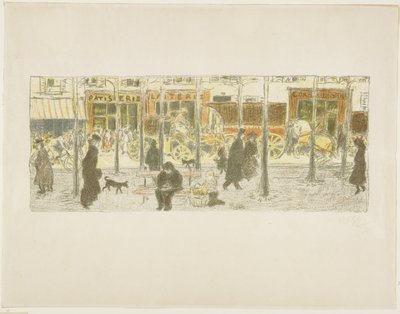 Boulevard by Pierre Bonnard