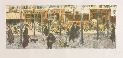 Boulevard by Pierre Bonnard