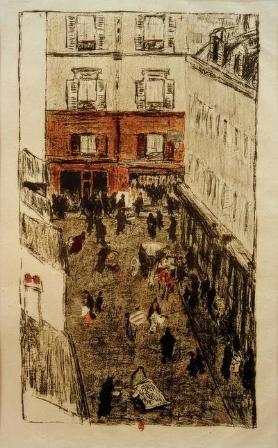 Street Corner, View from Above by Pierre Bonnard