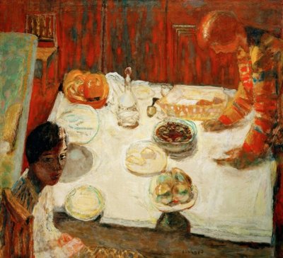 The White Tablecloth by Pierre Bonnard