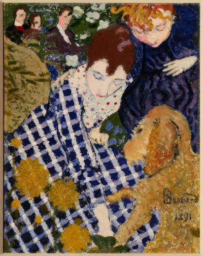 Woman with Dog by Pierre Bonnard