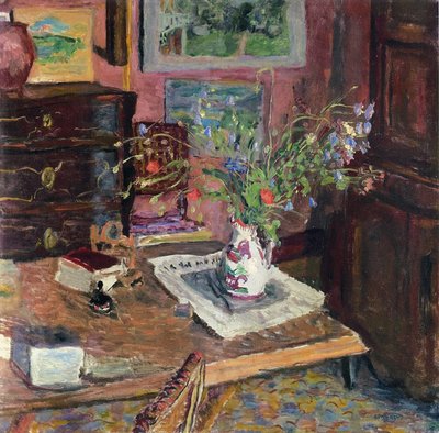 Interior with Flowers, c.1910 by Pierre Bonnard