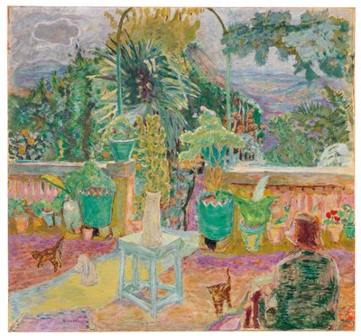 The Terrace or A Terrace in Grasse by Pierre Bonnard