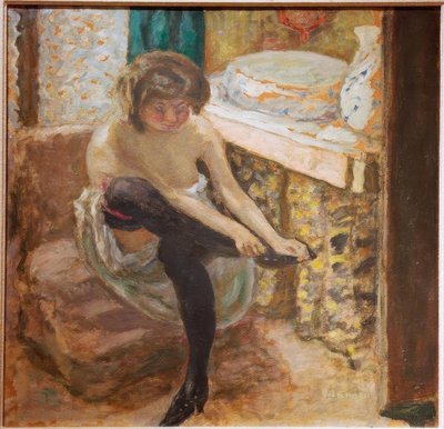 The Woman with Black Stockings by Pierre Bonnard