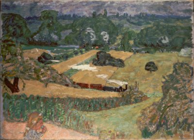 Landscape with Freight Train by Pierre Bonnard