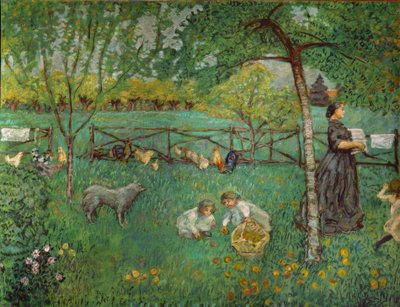 The Large Garden at Clos by Pierre Bonnard