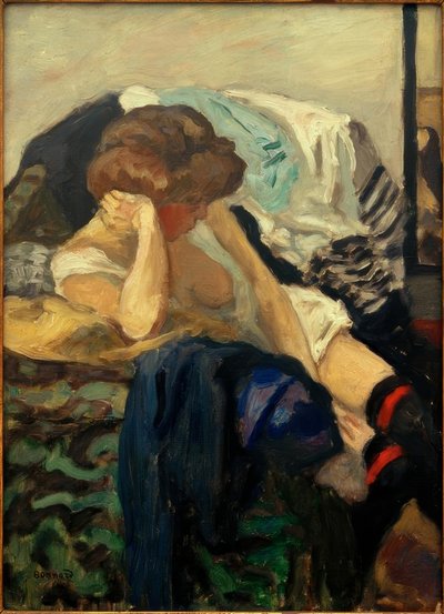 The Red Garters by Pierre Bonnard