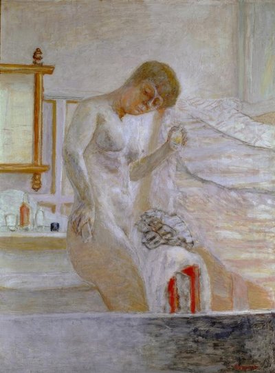Standing Nude at the Toilet by Pierre Bonnard