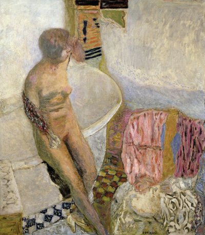 Nude by the Bath Tub by Pierre Bonnard