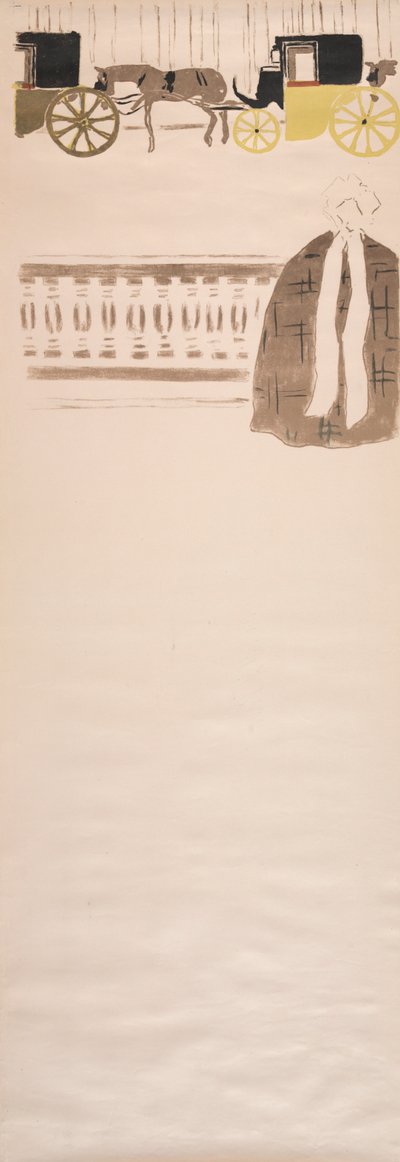 Nursemaids Promenade, Frieze of Carriages by Pierre Bonnard