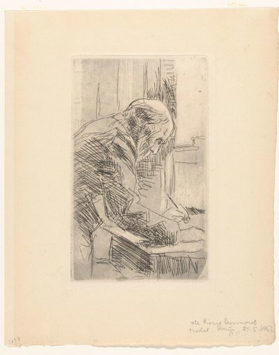 Portrait of the Artist Edouard Vuillard by Pierre Bonnard