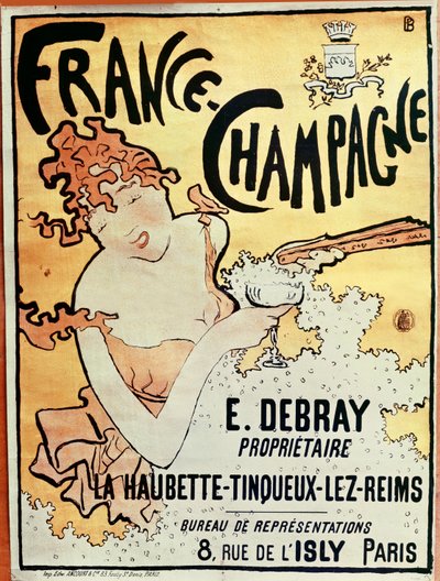 Poster advertising France Champagne, 1891 by Pierre Bonnard