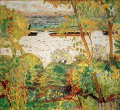 Tugboat at Vernon by Pierre Bonnard