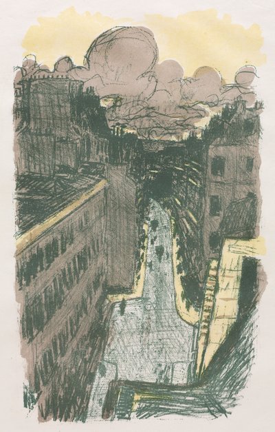 Street Scene from Above by Pierre Bonnard