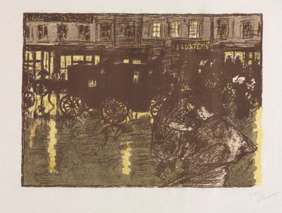 Street at Evening in the Rain by Pierre Bonnard