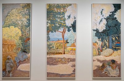 The Mediterranean. Triptych. Study in Saint-Tropez by Pierre Bonnard