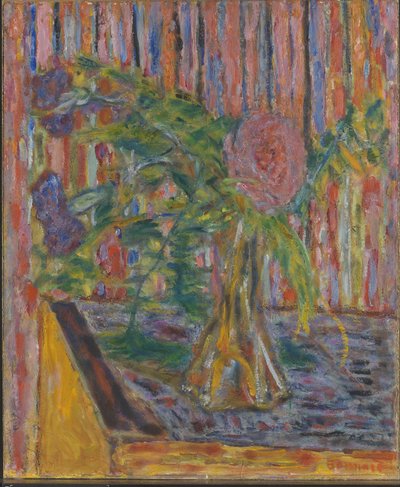 Vase with flowers by Pierre Bonnard