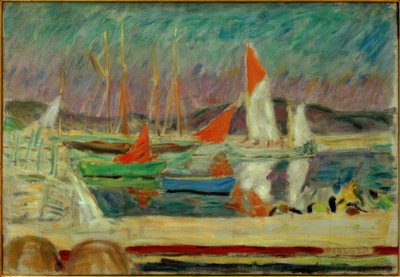 Sailboats in the Port of Saint-Tropez by Pierre Bonnard