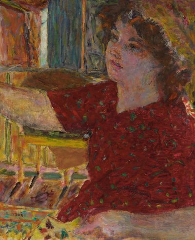 Young Woman Painting by Pierre Bonnard