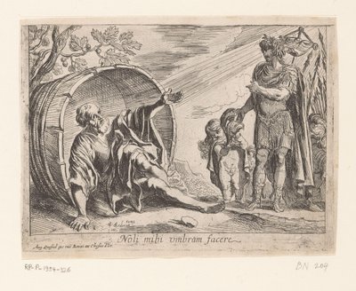 Alexander the Great and Diogenes by Pierre Brebiette