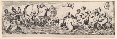 Bacchanal, 17th century by Pierre Brebiette