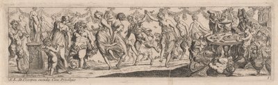 Dancing Nymphs and Satyrs by Pierre Brebiette