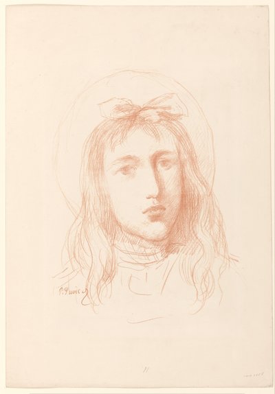 Head of a Girl by Pierre Cécile Puvis de Chavannes