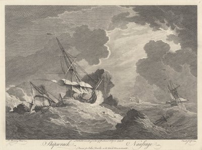 Shipwreck by Pierre Charles Canot