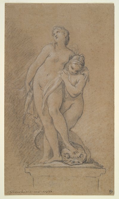 Venus Supported by a Nereid by Pierre Charles Tremolieres