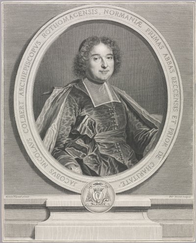 Jacques-Nicolas Colbert by Pierre Drevet