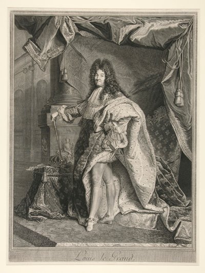 Louis XIV, King of France (1638-1715) by Pierre Drevet