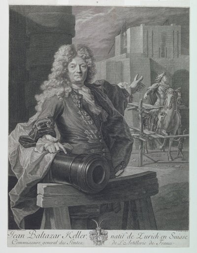 Portrait of Jean-Balthasar Keller by Pierre Drevet