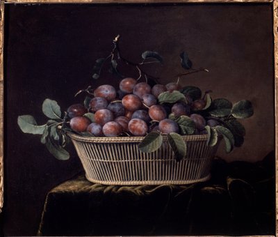 Basket of Plums by Pierre Dupuis