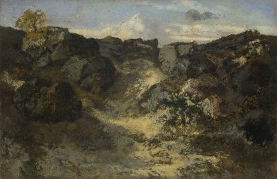 Rocky Landscape, c. 1840 by Pierre Etienne Theodore Rousseau