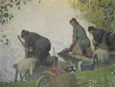 The Washerwomen by Pierre Eugene Montezin