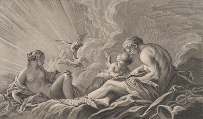 Love Instructed By Mercury, 18th century by Pierre François Basan