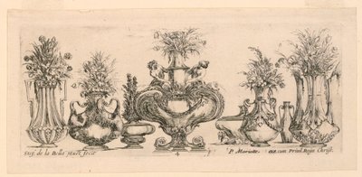 Eight Vases, from "Raccol" by Pierre Jean Mariette