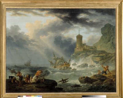 The Shipwreck by Pierre Joseph Wallaert